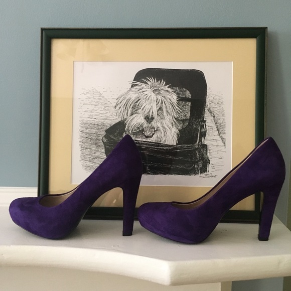 franco sarto purple shoes